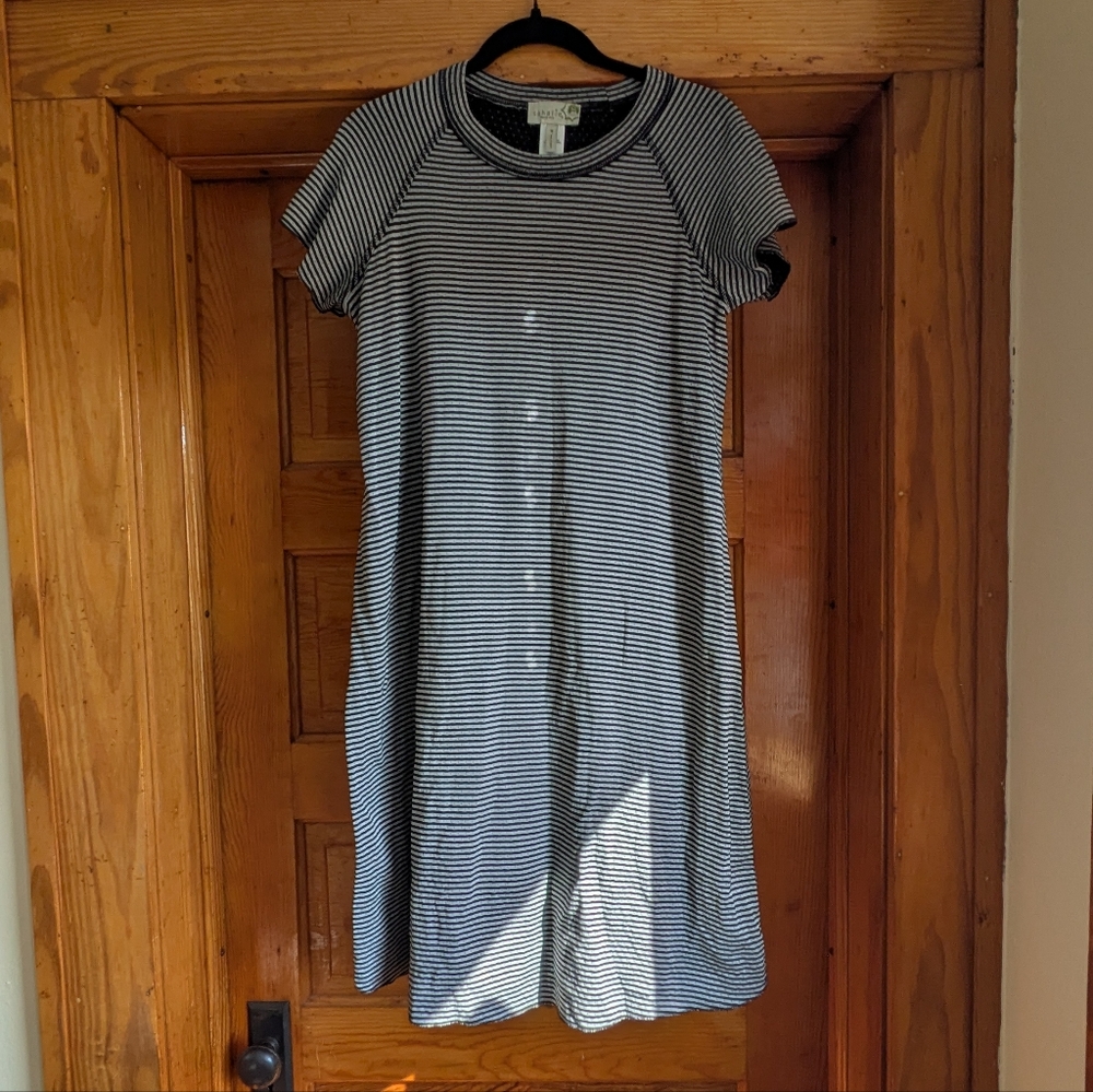 Striped Black and White Women's Dress